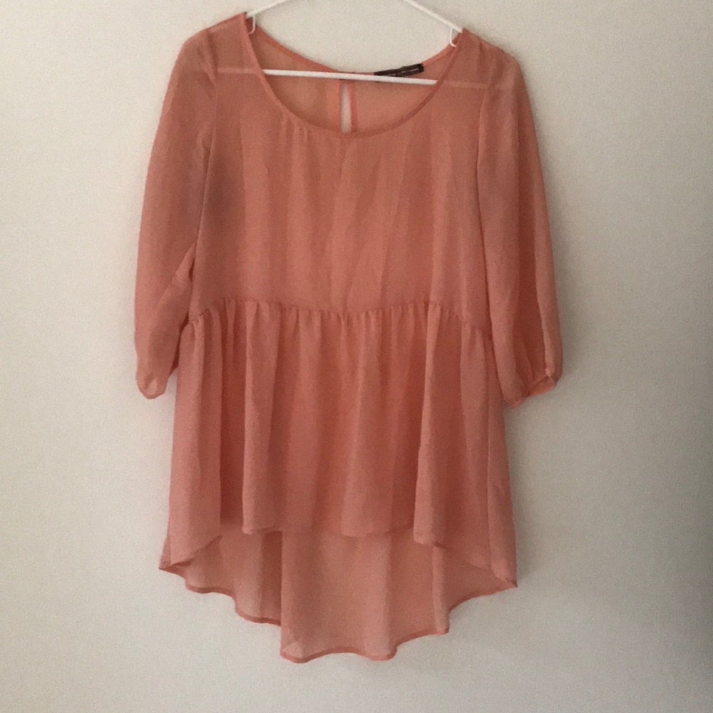 Nordstrom pink blouse